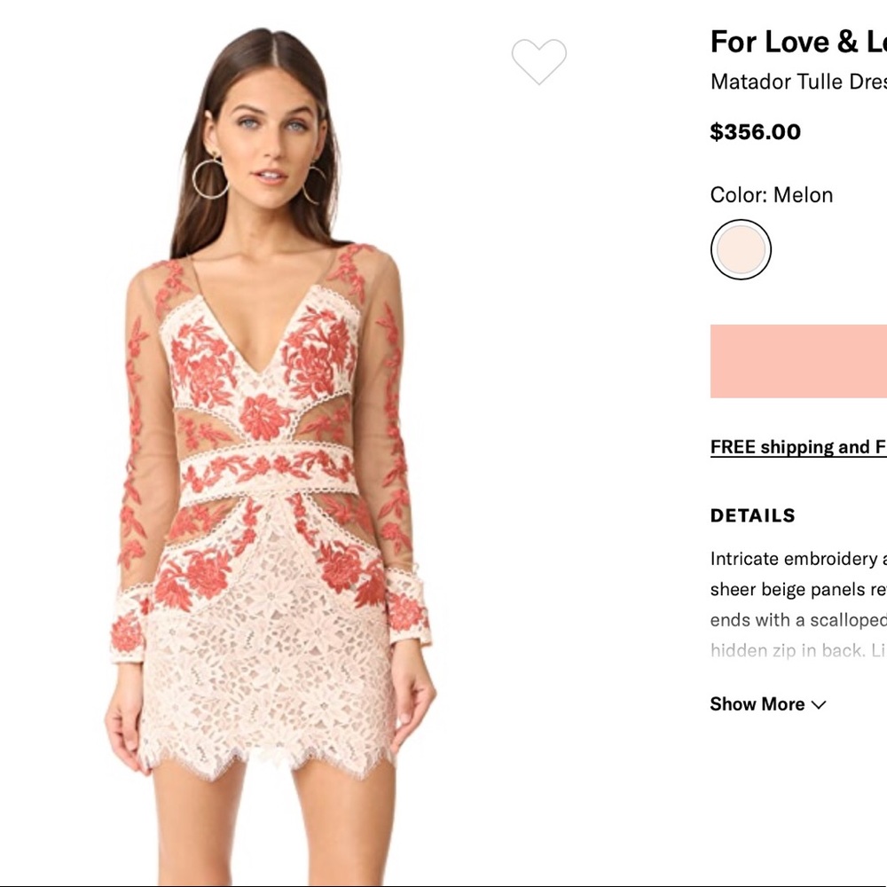 For Love and Lemons Matador Tulle Dress